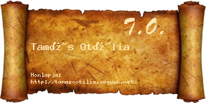 Tamás Otília névjegykártya